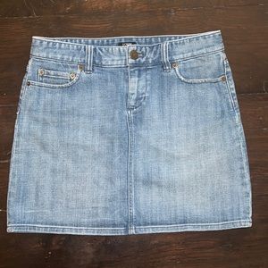 J Crew Denim Mini Skirt